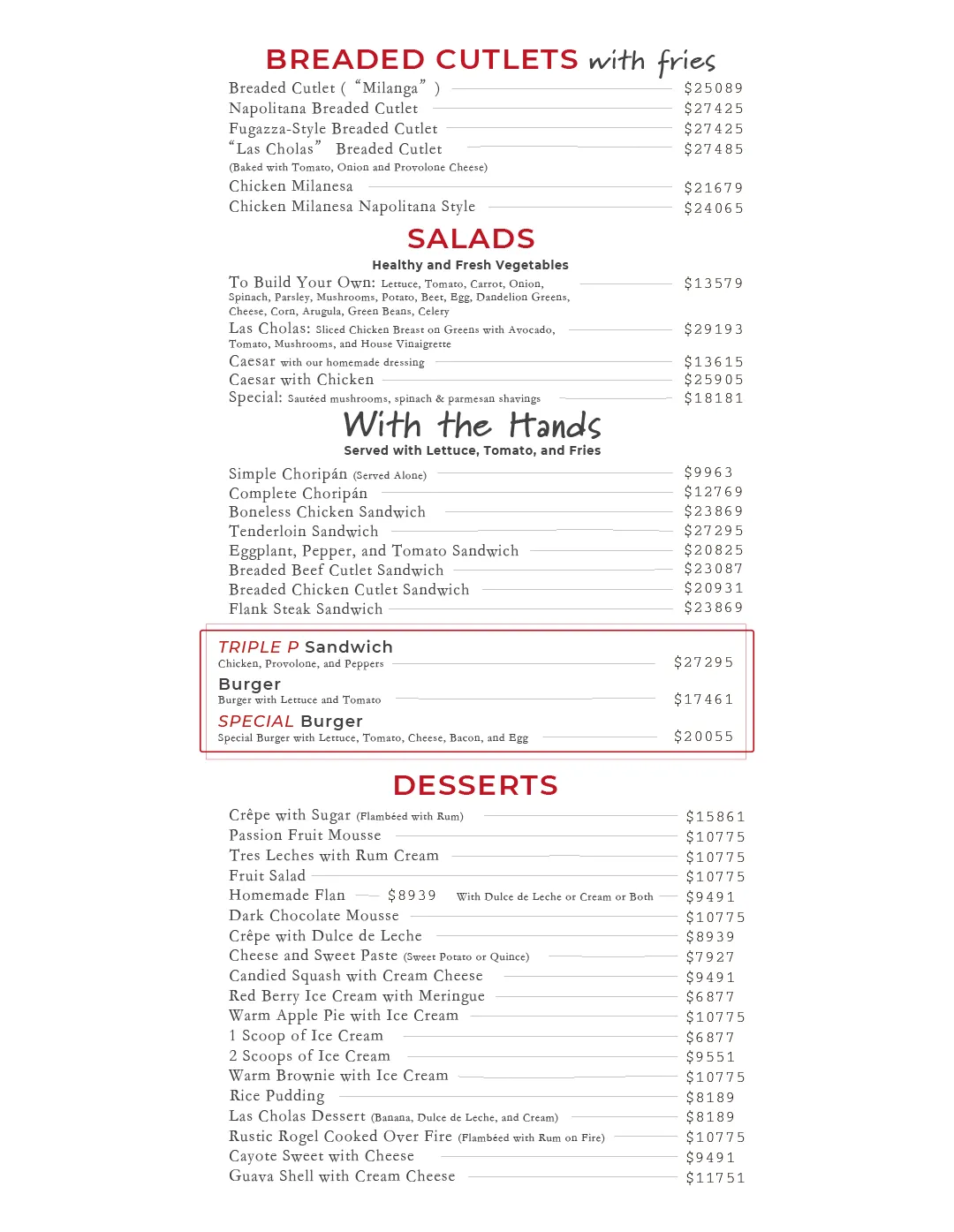 Menu — Page 4
