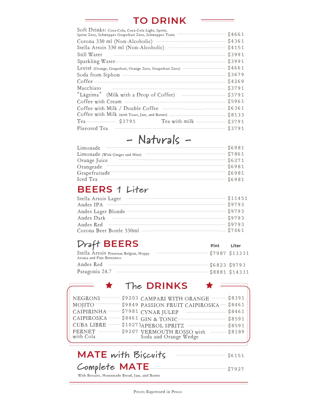 Menu — Page 5
