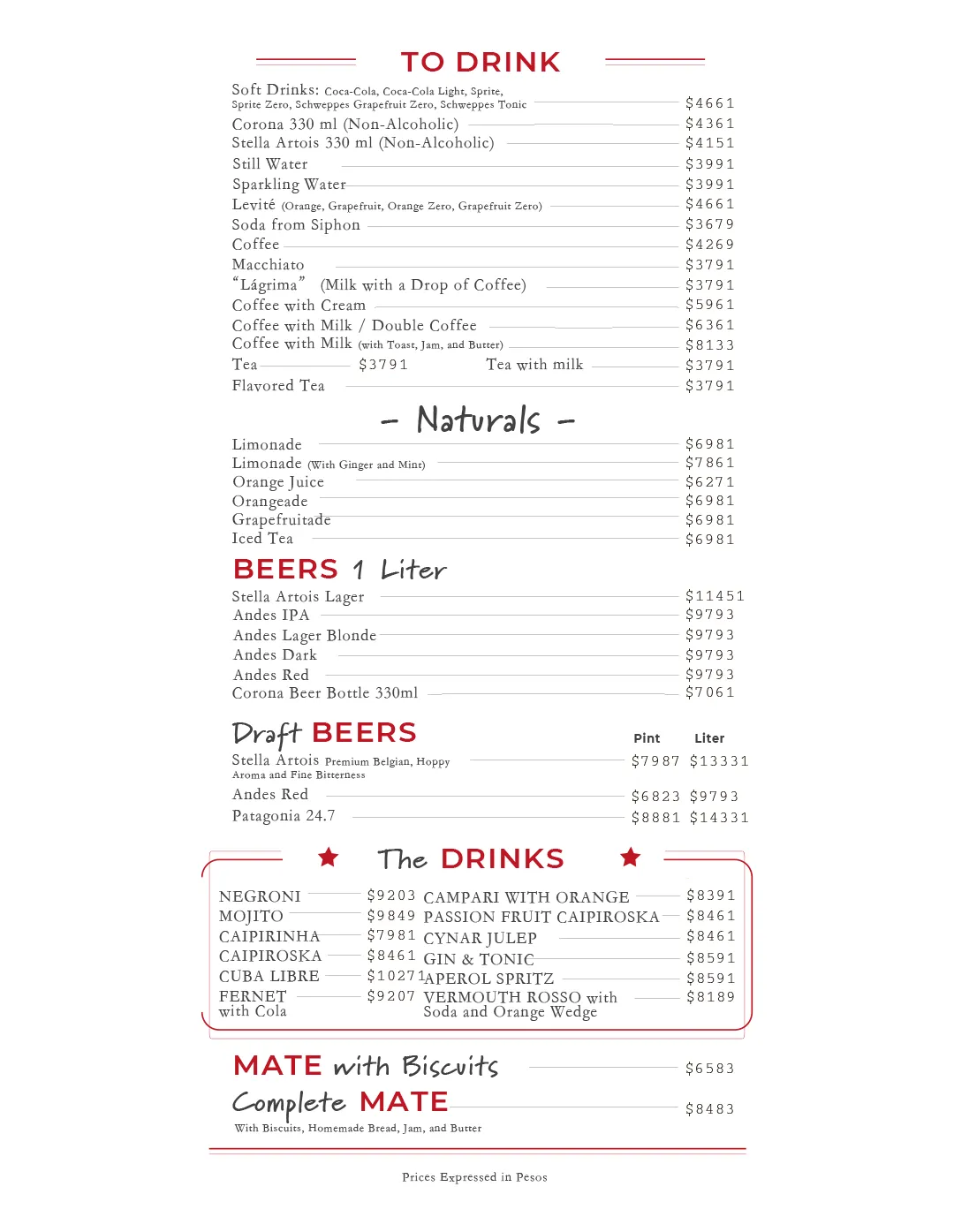 Menu — Page 5