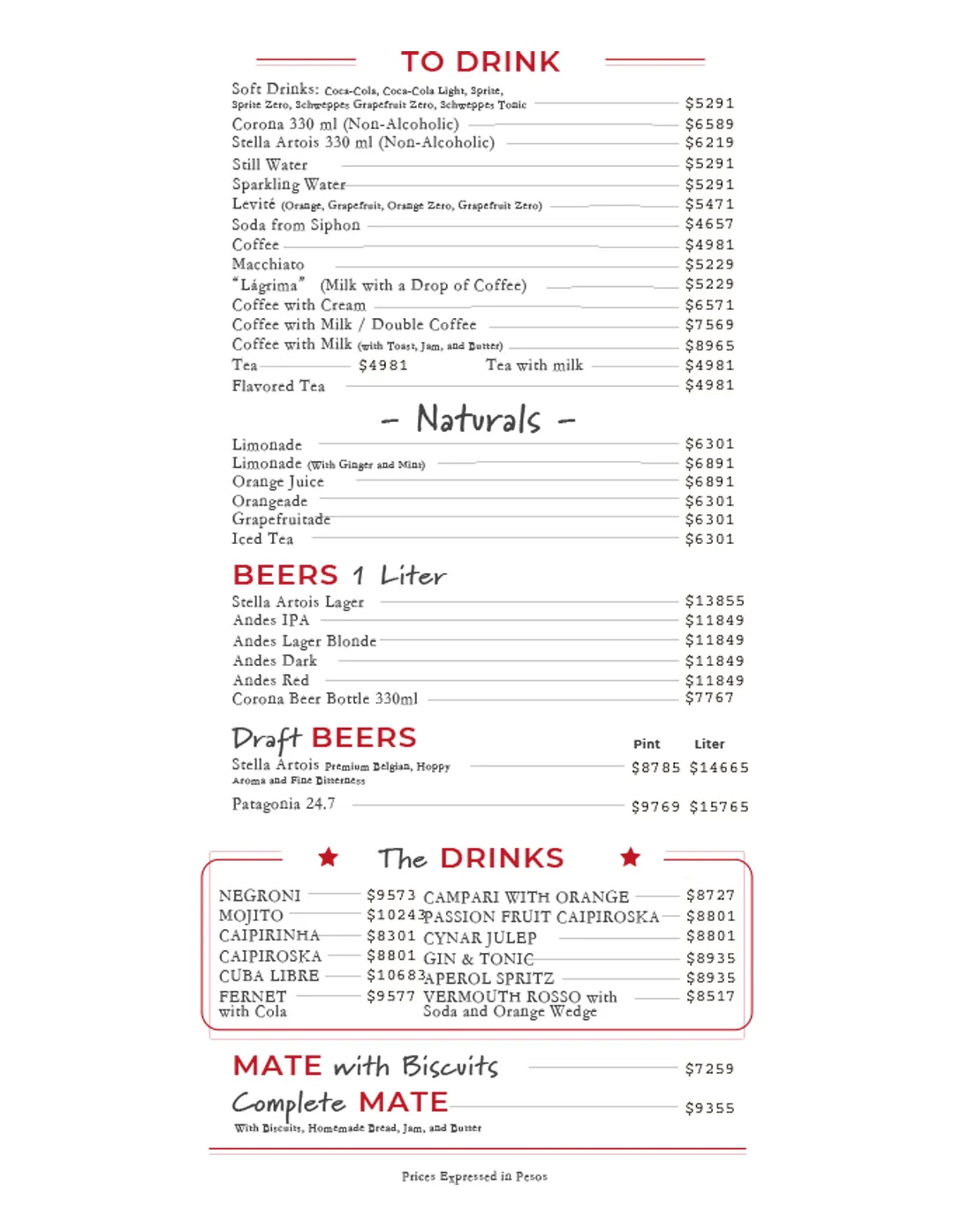 Menu — Page 5