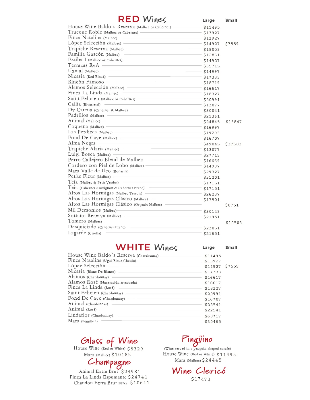 Menu — Page 6